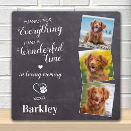Placa Expositora Memorial de Mascota - Regalo por Pérdida de Mascot
