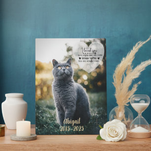 Placa Expositora Memorial de pérdida de mascota 