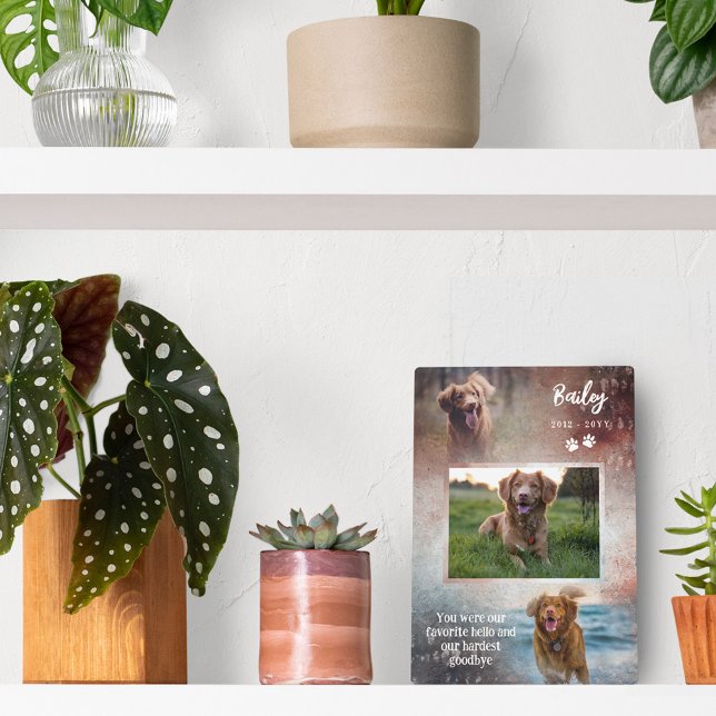 Placa Expositora Memorial de Perro Hello Favorito de Rust & Navy Pa (Subido por el creador)