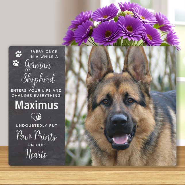 Placa Expositora Memorial de Perro Pastor Alemán Mascota (Subido por el creador)
