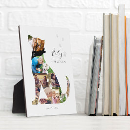 Placa Expositora Memorial del Mascota del Collage de fotos del perr