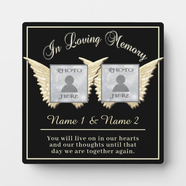 Placa Expositora Memorial doble (Frente)