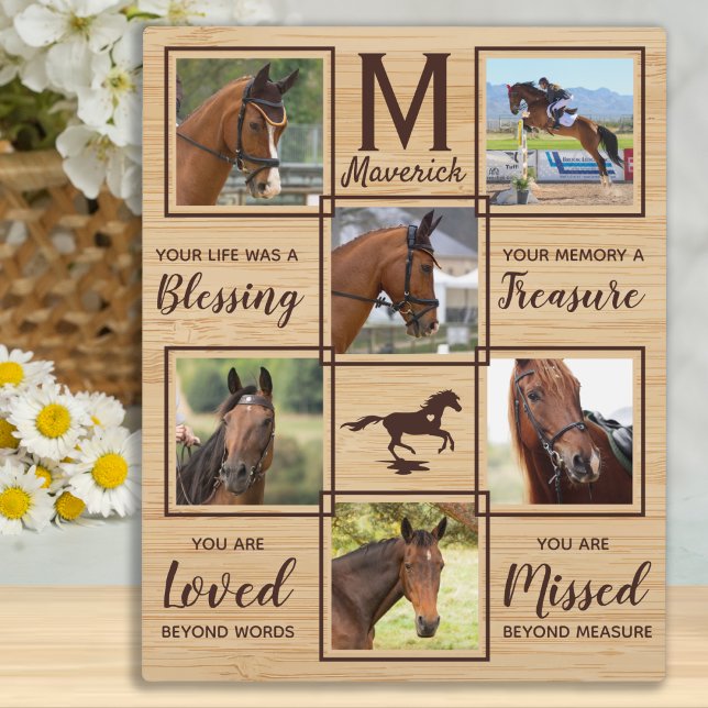 Placa Expositora Memorial Ecuestre Collage Fotográfico Único (Subido por el creador)