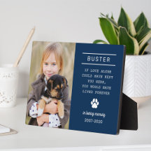 Memorial fotográfico personalizado de Perro de mem