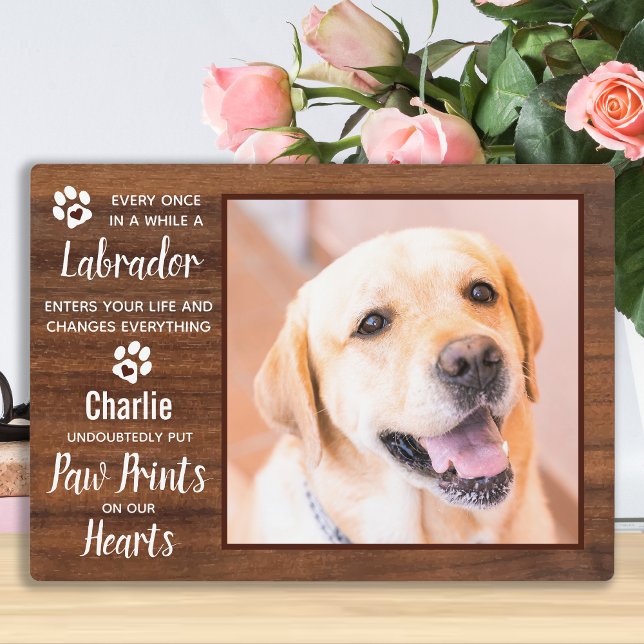 Placa Expositora Memorial Labrador Retriever Perro Mascota Madera R (Subido por el creador)