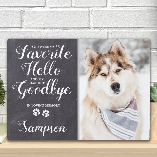 Placa Expositora Memorial Mascota personalizado foto de Keepsake (Subido por el creador)