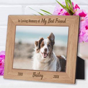 Placa Expositora Memorial para Mascotas - En Cariñoso Recuerdo - Pé