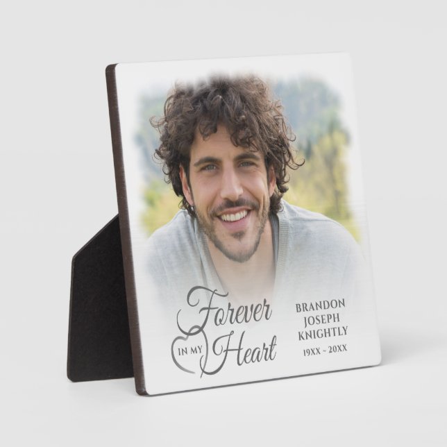 Placa Expositora Memorial para siempre en mi corazón (Anverso)