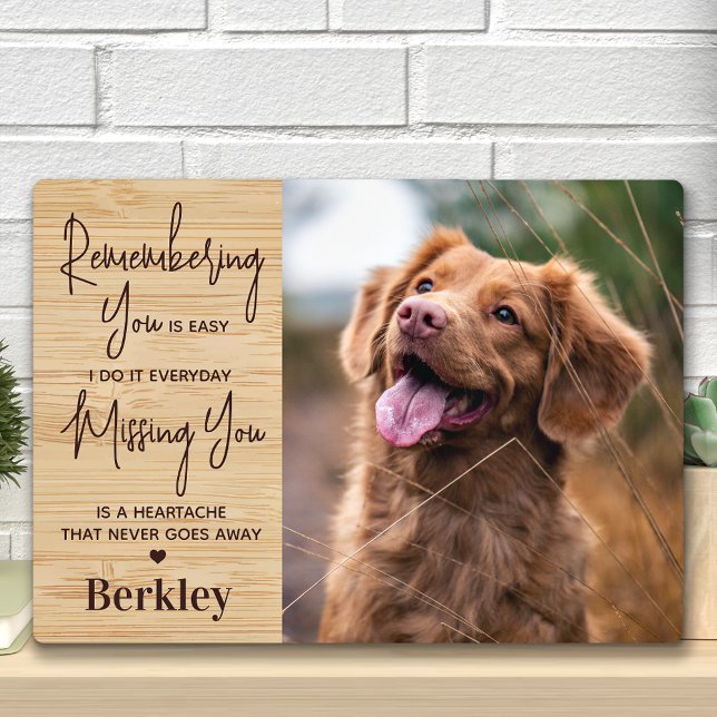 Placa Expositora Memorial Pet Personalizado Recuerdo de Perro de Ma (Subido por el creador)