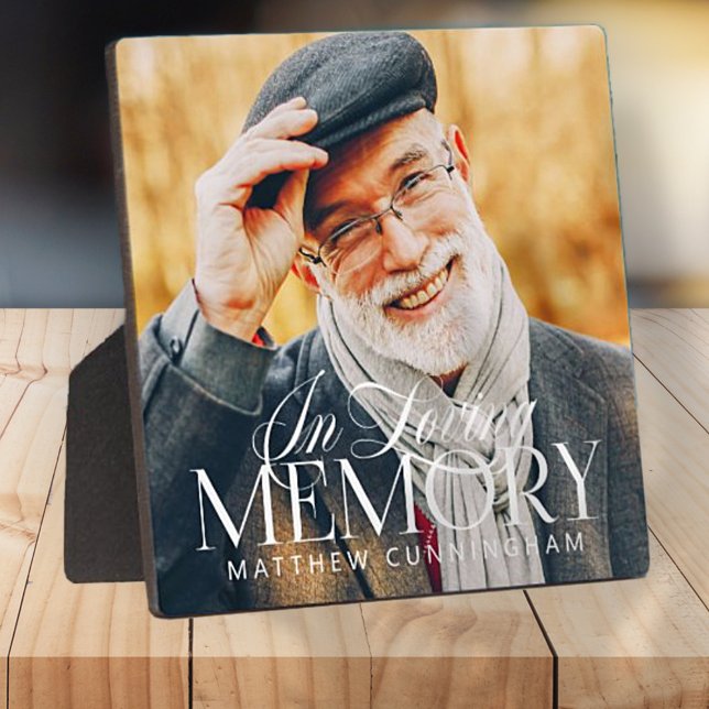 Placa Expositora Memorial Recuerdo Amoroso Simple Foto Moderna (Subido por el creador)