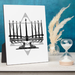 Placa Expositora Menorah y estrella
