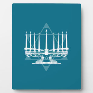 Placa Expositora Menorah y estrella IV