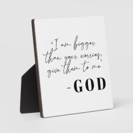 Placa Expositora Mensaje de Dios Rótulo Cristiano