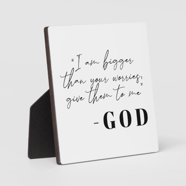 Placa Expositora Mensaje de Dios Rótulo Cristiano (Anverso)