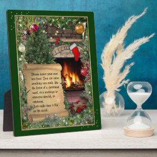Placa Expositora Mensaje de Navidades personales