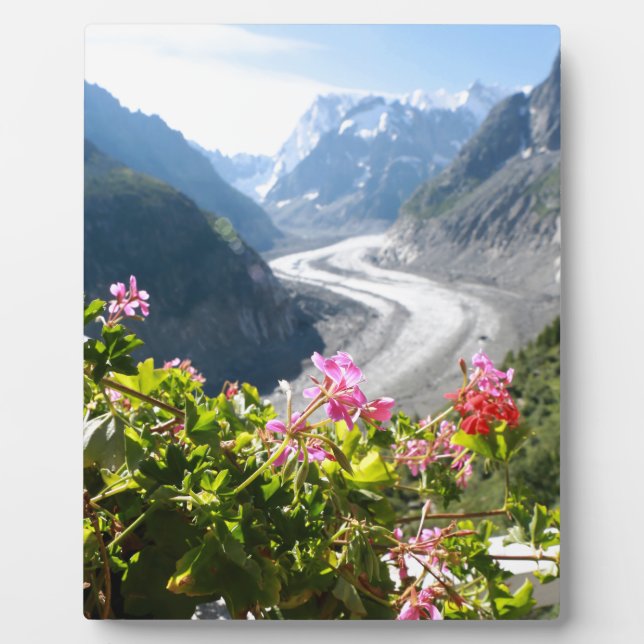 Placa Expositora Mer de Glace - Chamonix Francia (Frente)