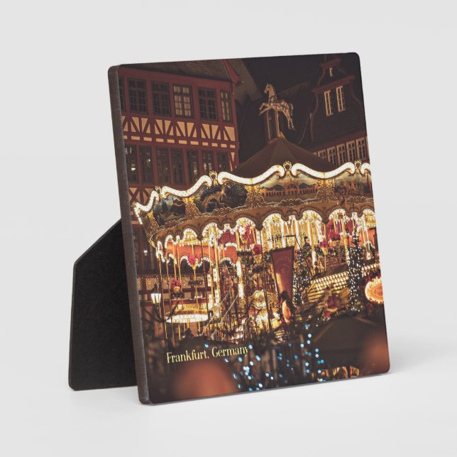 Placa Expositora Mercado de navidades, Fráncfort (Alemania) (Anverso)