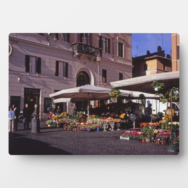 Placa Expositora Mercado del puesto de flores Roma (Frente)