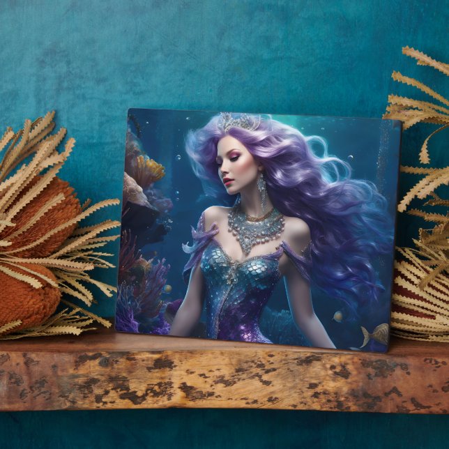 Placa Expositora Mermaid Purple Hair (Lado)