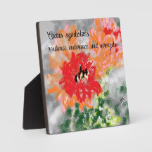 Mesa con lienzo: Flor de cactus