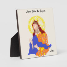 Mesa con lienzo: San Juan Bautista