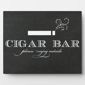 Placa Expositora Mesa de Rótulo Cigar Bar Easel