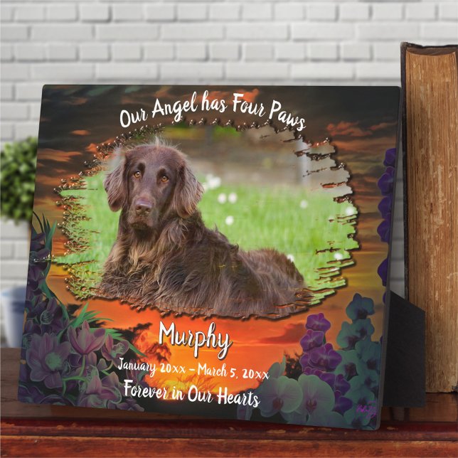 Placa Expositora Mi Ángel tiene Cuatro Patas Puesta de sol 2584 (Subido por el creador)