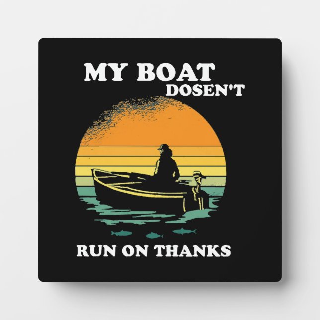 Placa Expositora Mi Barco No Funciona Con Gracias (Frente)