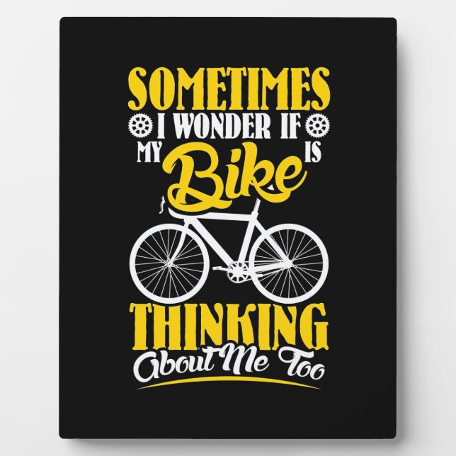 Placa Expositora Mi bicicleta pensando en mí (Frente)