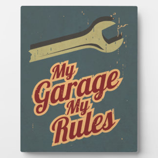 Placa Expositora Mi garaje mis reglas