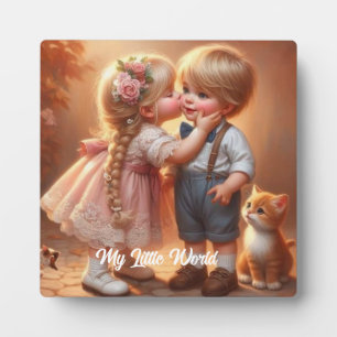 Placa Expositora Mi pequeño mundo: Plaque de caballete para sueños