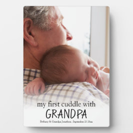 Placa Expositora Mi primera broma con el bebé de foto del abuelo, e