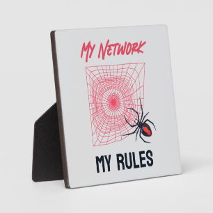 Placa Expositora Mi red, mis reglas divertidas TI