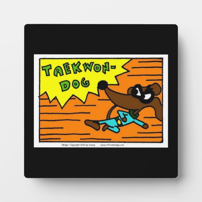 Placa Expositora Midge TAEKWON-DOG Plaque (Frente)