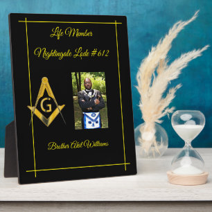 Placa Expositora Miembro de Freemason Life