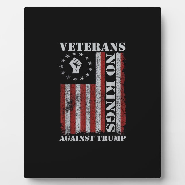 Placa Expositora Military Veterans Protest Flag Patriotic Freedom (Frente)