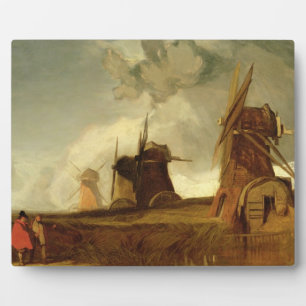 Placa Expositora Millas de drenaje en las gallinas, Croyland, pagar