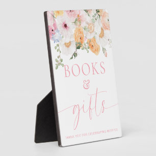 Placa Expositora Millie Floral Books and Gifts Tabletop Rótulo