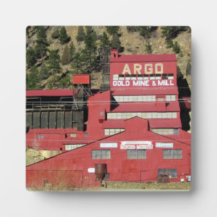 Placa Expositora Mina Argo Gold & Mill, Idaho Springs, Colorado