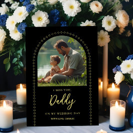 Placa Expositora Minimalist Elegant Wedding Photo Tribute Memorial 