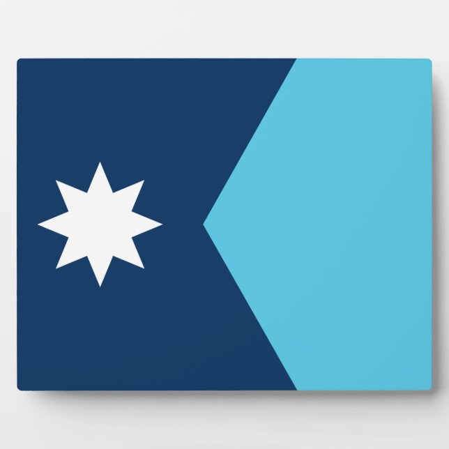 Placa Expositora Minnesota Flag Plaque (Frente)