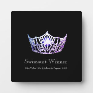 Placa Expositora Miss America Lilac Crown Swiwn Swimsuit Plaque gan