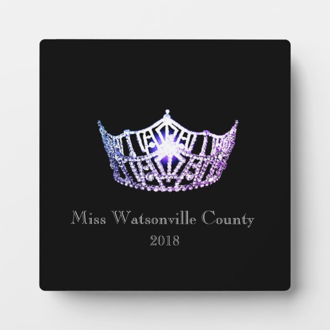Placa Expositora Miss America Lilac Crown Titular Plaque (Frente)