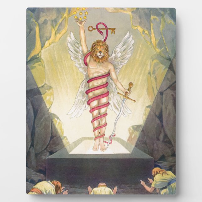 Placa Expositora Mithra en forma de Leontocephalic Kronos (Frente)