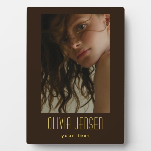 Placa Expositora moda fotográfica personalizada (Frente)