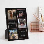 Placa Expositora Moda Girly Rosa Oro Negro BFF Bestis 3 Foto<br><div class="desc">Rosa de Moda Girly Oro Negro BFF Bestis 3 Placa de foto</div>