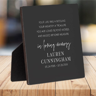 Placa Expositora Moda sencilla y elegante en memoria