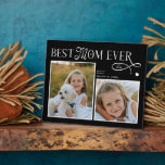 Placa Expositora Modern Best Mom Ever Photo Heart Mothers Day Gifts<br><div class="desc">Celebrate the woman whose love feels like home. This Best Mom Ever Heart Photo Plaque turns two of your most treasured memories into a beautiful daily reminder of how deeply she’s loved. Designed with a modern minimalist layout, elegant typography, and a soft heart detail, it captures the story of all...</div>