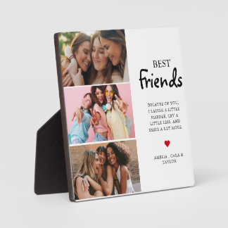 Placa Expositora Modern Friend Collage Photos Simple