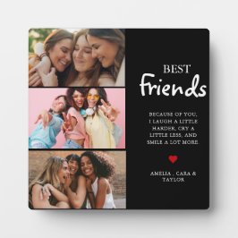 Placa Expositora Modern Friend Collage Photos Simple